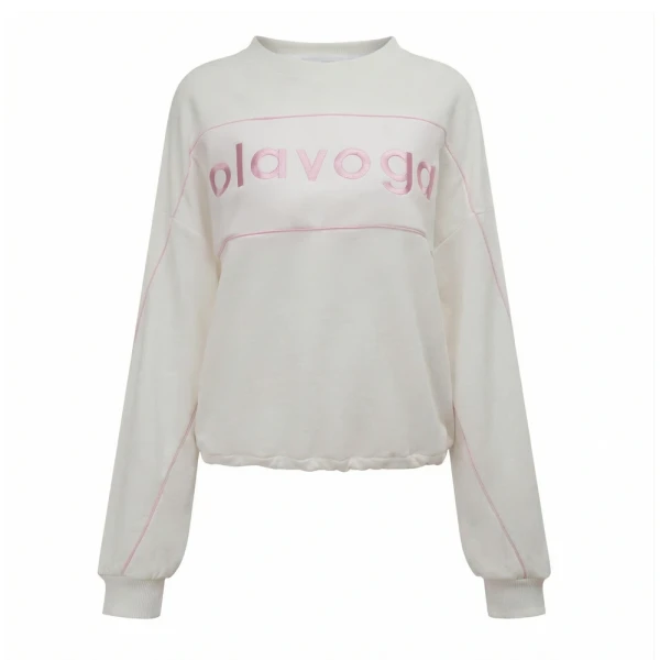 Bluza damska OLAVOGA MELLOW 2026 ecru - maWer Fashion