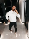Bluza męska OLAVOGA FLASH 2026 ecru - maWer Fashion