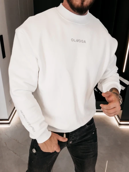Bluza męska OLAVOGA FLASH 2026 ecru - maWer Fashion
