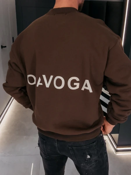Bluza męska OLAVOGA FLASH 2026 brąz - maWer Fashion