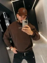Bluza męska OLAVOGA FLASH 2026 brąz - maWer Fashion