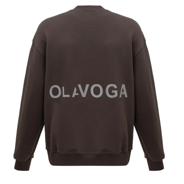Bluza męska OLAVOGA FLASH 2026 brąz - maWer Fashion