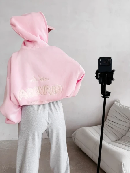 Bluza damska OLAVOGA LASANA 2026 róż - maWer Fashion