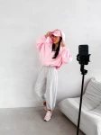 Bluza damska OLAVOGA LASANA 2026 róż - maWer Fashion
