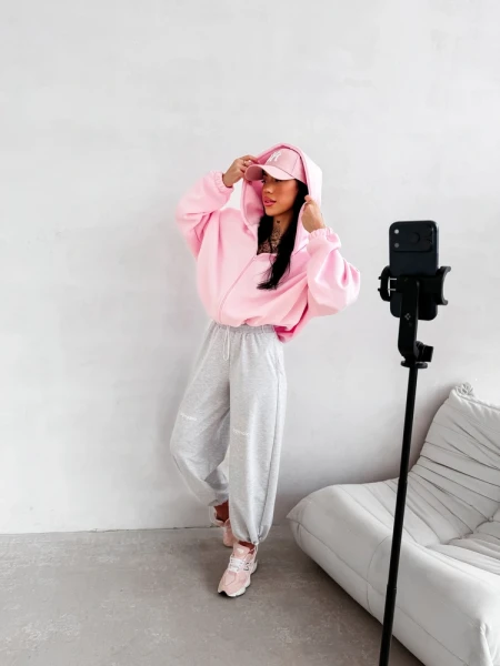 Bluza damska OLAVOGA LASANA 2026 róż - maWer Fashion