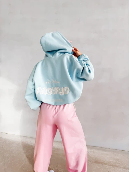 Bluza damska OLAVOGA LASANA 2026 błękit - maWer Fashion