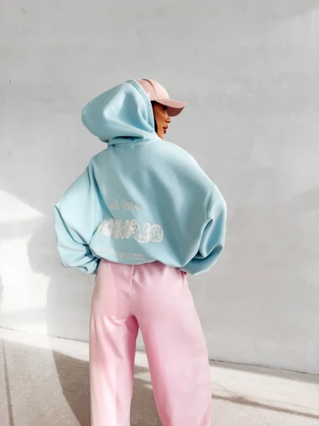 Bluza damska OLAVOGA LASANA 2026 błękit - maWer Fashion