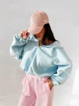Bluza damska OLAVOGA LASANA 2026 błękit - maWer Fashion