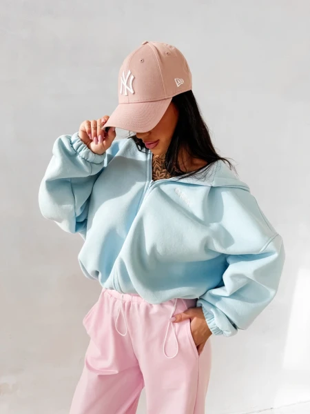 Bluza damska OLAVOGA LASANA 2026 błękit - maWer Fashion