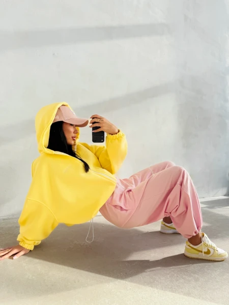 Bluza damska OLAVOGA LASANA 2026 żółta - maWer Fashion