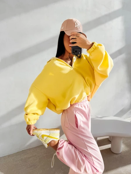 Bluza damska OLAVOGA LASANA 2026 żółta - maWer Fashion