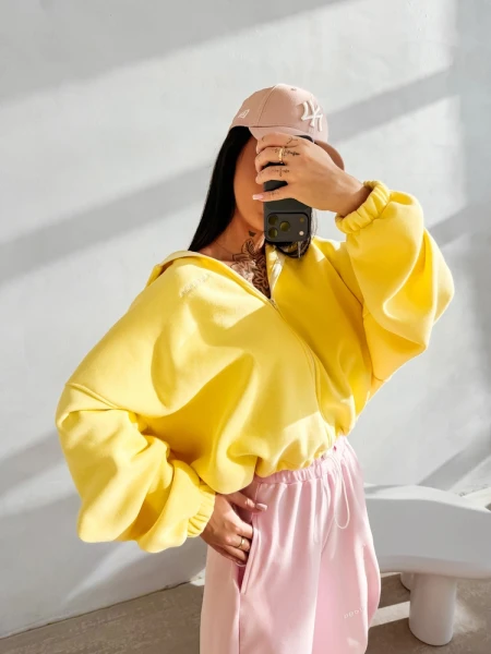 Bluza damska OLAVOGA LASANA 2026 żółta - maWer Fashion