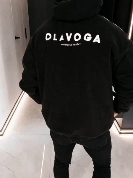 Bluza męska OLAVOGA PLUME 2026 czarna - maWer Fashion