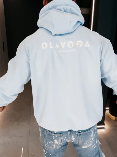 Bluza męska OLAVOGA PLUME 2026 jasny niebieski - maWer Fashion