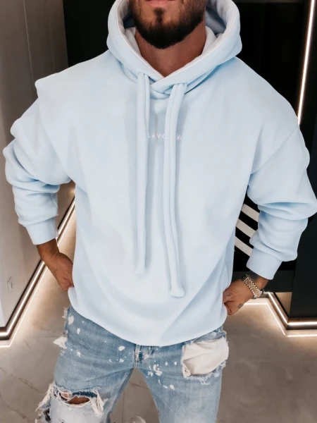 Bluza męska OLAVOGA PLUME 2026 jasny niebieski - maWer Fashion