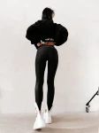 Legginsy damskie OLAVOGA GLITZ 2026 czarne - maWer Fashion