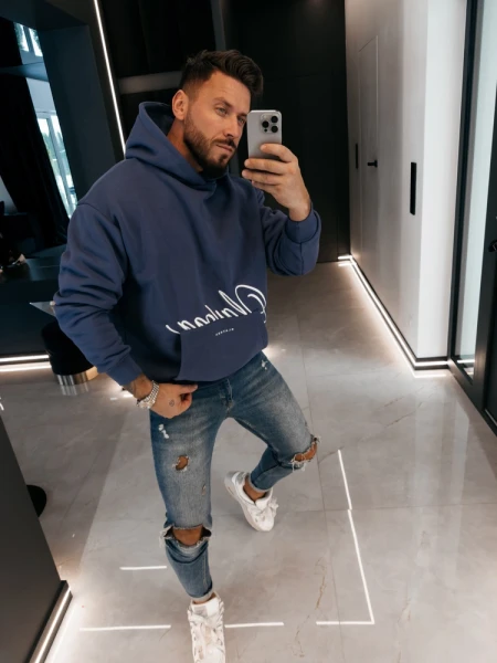Bluza męska OLAVOGA GROUND 2026 granatowa - maWer Fashion