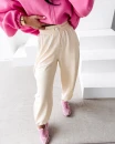 Spodnie damskie OLAVOGA NEST 2026 kremowe - maWer Fashion