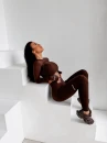 Komplet damski OLAVOGA DULCE 2026 brąz - maWer Fashion