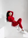 Komplet damski OLAVOGA DULCE 2026 czerwony - maWer Fashion