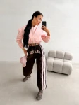 Spodnie damskie OLAVOGA DANCE 2026 brąz - maWer Fashion