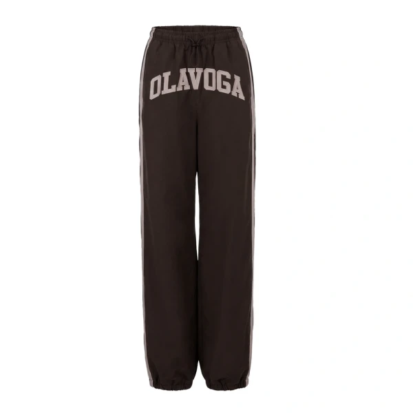 Spodnie damskie OLAVOGA DANCE 2026 brąz - maWer Fashion