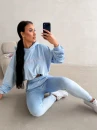 Komplet damski OLAVOGA NEROLI 2026 błękit - maWer Fashion