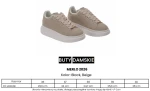 Buty damskie sneakersy OLAVOGA MERLO 2026 beżowe - maWer  Fashion