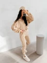 Komplet damski OLAVOGA RIFMO 2026 beżowy - maWer Fashion