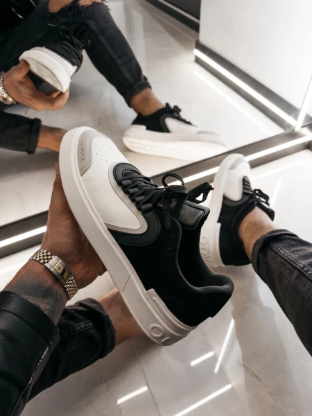 Buty męskie sneakersy OLAVOGA JANK 2026 czarny szary - maWer Fashion