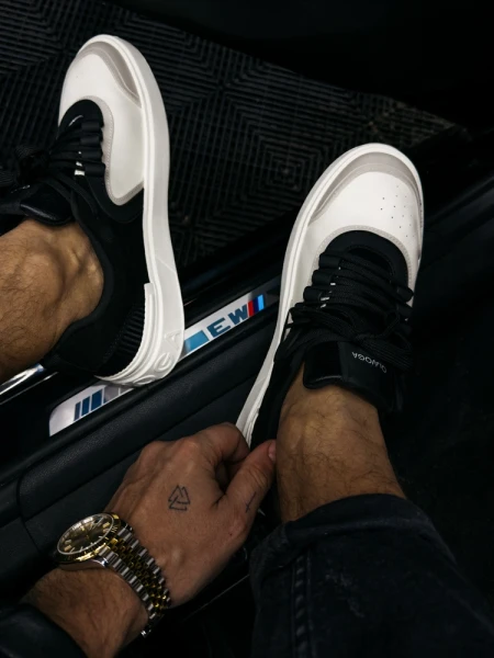 Buty męskie sneakersy OLAVOGA JANK 2026 czarny szary - maWer Fashion
