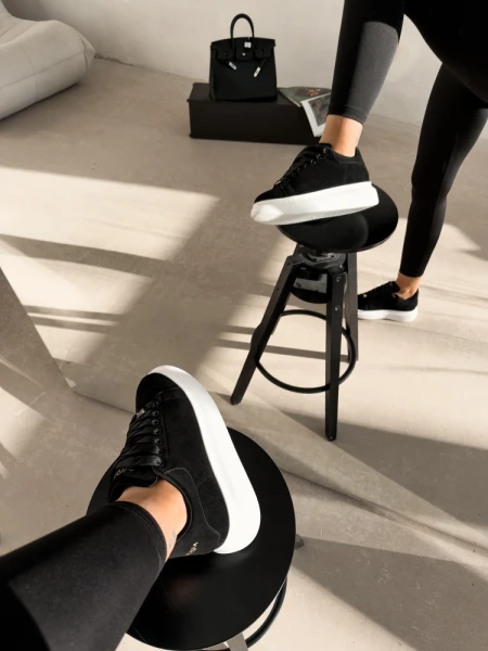 Buty damskie sneakersy OLAVOGA MERLO 2026 czarne - maWer  Fashion