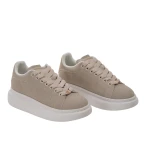 Buty damskie sneakersy OLAVOGA MERLO 2026 beżowe - maWer  Fashion