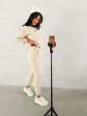 Polarowy komplet damski OLAVOGA LENTO 2026 beż - maWer Fashion