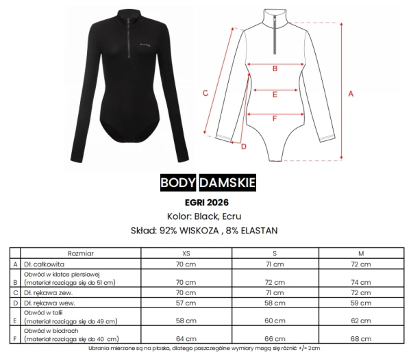 Body damskie OLAVOGA EGRI 2026 ecru - maWer Fashion