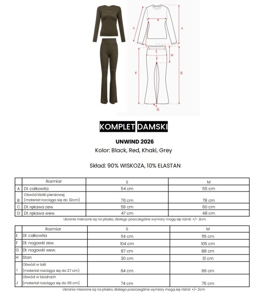 Komplet damski OLAVOGA UNWIND 2026 szary - maWer Fashion