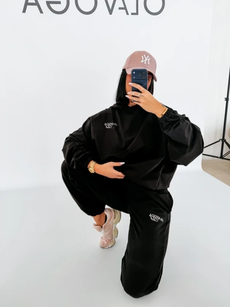 Komplet damski OLAVOGA ZESTY 2026 czarny - maWer Fashion