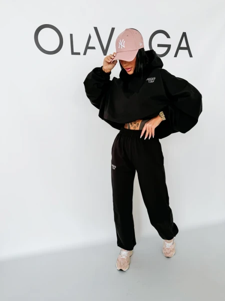 Komplet damski OLAVOGA ZESTY 2026 czarny - maWer Fashion