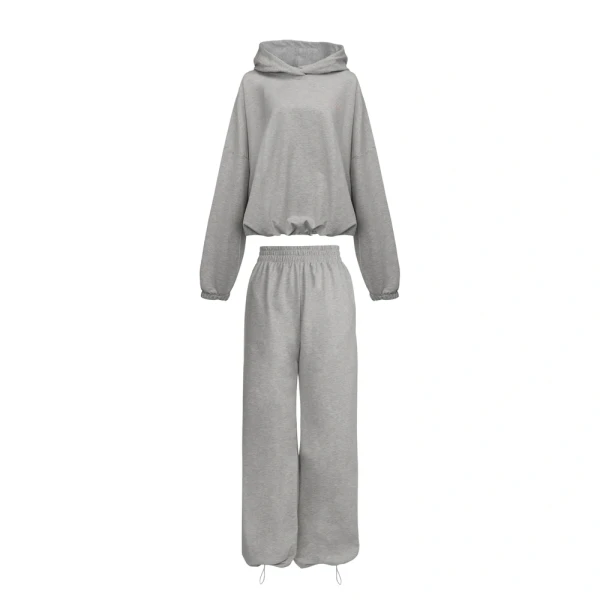 Komplet damski OLAVOGA ZESTY 2026 szary - maWer Fashion