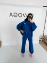 Komplet damski OLAVOGA ZESTY 2026 ciemny niebieski - maWer Fashion