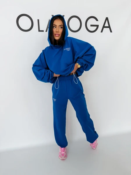 Komplet damski OLAVOGA ZESTY 2026 ciemny niebieski - maWer Fashion