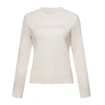 Sweter damski OLAVOGA ZAIO 2026 ecru - maWer Fashion