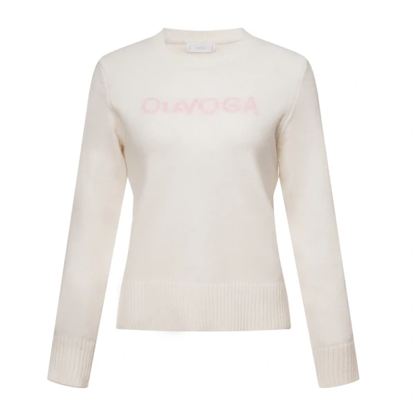 Sweter damski OLAVOGA ZAIO 2026 ecru - maWer Fashion