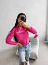 Sweter damski OLAVOGA ZAIO 2026 amarant- maWer Fashion