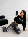 Sweter damski OLAVOGA ZAIO 2026 amarant- maWer Fashion