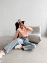 Sweter damski OLAVOGA ZAIO 2026 koral róż - maWer Fashion
