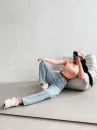 Sweter damski OLAVOGA ZAIO 2026 koral róż - maWer Fashion