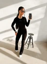 komplet UNWIND 959.webpKomplet damski OLAVOGA UNWIND 2026 czarny - maWer Fashion