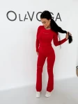Komplet damski OLAVOGA UNWIND 2026 czerwony - maWer Fashion