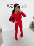 Komplet damski OLAVOGA UNWIND 2026 czerwony - maWer Fashion